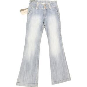 Y2K Flying Monkey Flare Bell Bottoms Denim Jeans NWT 28X34